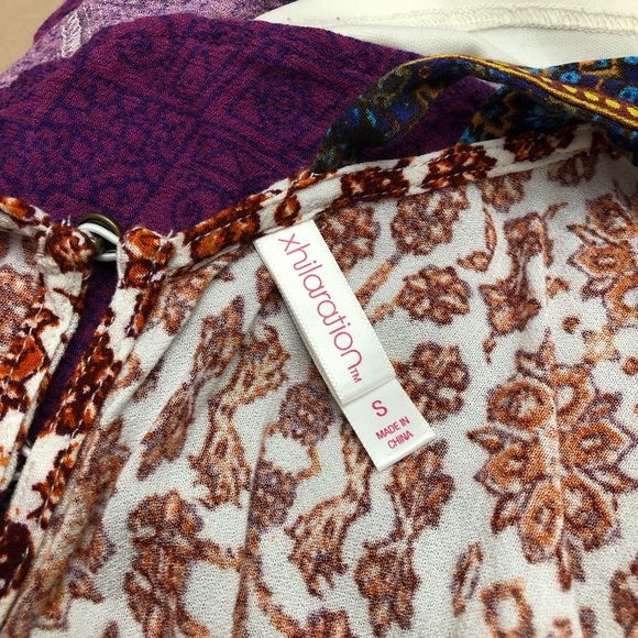 Surplice Boho Floral Criss Cross Back Romper - Picture 5 of 16